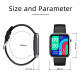 Montre Connectée Étanche IP67 Écran Tactile 1.69 Pouces Suivi Santé et Sommeil Compatible iOS et Android - www.yonis-shop.com