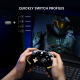 Gamepad Transparent Avec Effets RGB Personnalisables Joysticks Haute Précision Compatible Multi Plateforme Design Ergonomique...
