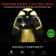 Gamepad Transparent Avec Effets RGB Personnalisables Joysticks Haute Précision Compatible Multi Plateforme Design Ergonomique...