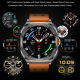 Montre Connectée Étanche IP67 Avec Écouteurs Bluetooth Intégrés Écran 1.53 Pouces Surveillance Oxygène Dans Le Sang Argent - ...