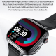 Montre Connectée Écran Horizontal 1.91 Pouces Bracelet Silicone Bleu ECG Étanche IP68 Bluetooth 5.1 Monitoring Cardiaque et T...