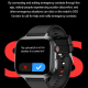Montre Connectée Écran Horizontal 1.91 Pouces Bracelet Silicone Bleu ECG Étanche IP68 Bluetooth 5.1 Monitoring Cardiaque et T...