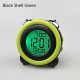Horloge LED Lumineuse Silencieuse Avec Affichage LCD Et Fonction Thermomètre Couleur Vert Clair - www.yonis-shop.com