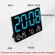 Réveil LED Grand Écran Luminosité Réglable Température Affichage Complet Bicolore - www.yonis-shop.com
