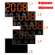 Réveil LED Grand Écran Luminosité Réglable Température Affichage Complet Bicolore - www.yonis-shop.com