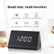 Réveil Électronique En Bois Blanc Avec Affichage Numérique Et Contrôle Vocal - www.yonis-shop.com