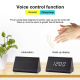 Réveil Électronique En Bois Blanc Avec Affichage Numérique Et Contrôle Vocal - www.yonis-shop.com