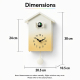 Horloge Murale Coucou En Forme De Maison Pour Enfants Avec Oiseau Chantant Silencieuse Sans Tic Tac Et Volume Réglable - www....