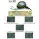 Mini traceur GPS porte-cl&eacute;s vert avec mousqueton et aper&ccedil;u des diff&eacute;rents modes d'affichage &eacute;cran - Yonis Y-mtgpspc