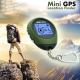 Mini traceur GPS porte-cl&eacute;s vert kaki avec mousqueton pour randonn&eacute;e et activit&eacute;s en montagne - Yonis Y-mtgpspc