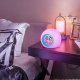 Réveil Moderne Rond Avec Éclairage Coloré Et Calendrier Perpétuel Pour Maison Et Bureau - www.yonis-shop.com