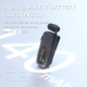 Oreillette Bluetooth À Longue Autonomie Avec Clip Pour Col Et Connexion Double Pour Appels Professionnels Et Personnels - www...