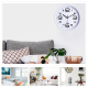 Horloge Murale Moderne Argentée De 30cm Pour Décoration Créative Du Salon - www.yonis-shop.com
