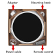 Horloge Murale LED 12 Pouces Silencieuse Avec Température Et Humidité Pour Salon Cadre Noir Alimentation USB - www.yonis-shop...