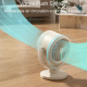Ventilateur De Bureau Sans Pales Avec Commande Vocale Bluetooth Moteur Brushless Batterie 4000 mAh Éclairage Nocturne Oscilla...