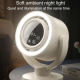 Ventilateur De Bureau Sans Pales Avec Commande Vocale Bluetooth Moteur Brushless Batterie 4000 mAh Éclairage Nocturne Oscilla...