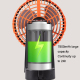 Ventilateur De Camping Rechargeable USB-C Avec Trépied Pliable Éclairage LED Batterie 7800 mAh Oscillation 270° - www.yonis-s...