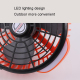 Ventilateur De Camping Rechargeable USB-C Avec Trépied Pliable Éclairage LED Batterie 7800 mAh Oscillation 270° - www.yonis-s...