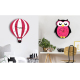 Horloge Murale Enfant Silencieuse En Forme De Hibou Pour Chambre Décorative 28x25cm - www.yonis-shop.com