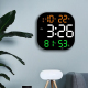 Horloge LED Acrylique 13 Pouces Écran Large Avec Température Humidité Et Télécommande - www.yonis-shop.com
