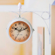 Horloge Murale Vintage Double Face En Fer Forgé Décorative Silencieuse Pour Salon Et Bureau - www.yonis-shop.com