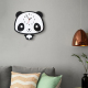 Horloge Murale Panda En Acrylique Écologique Pour Décoration Maison et Bureau Taille 28x26cm - www.yonis-shop.com