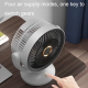 Ventilateur De Bureau Sur Secteur Moteur Brushless Silencieux 4 Vitesses Air 3D Éclairage Nocturne Réglable À 90 Degrés - www...