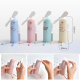 Mini Ventilateur Brumisateur Portable USB Avec Support Pour Téléphone Format Compact Beige ABS Silicone 120 g - www.yonis-sho...