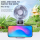 Ventilateur Portable Pliable À Main Avec Refroidissement En 3 Secondes Affichage LED 5 Vitesses Et Batterie 1200 mAh - www.yo...