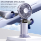 Ventilateur Portable Pliable À Main Avec Refroidissement En 3 Secondes Affichage LED 5 Vitesses Et Batterie 1200 mAh - www.yo...