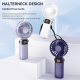Ventilateur Portable Pliable À Main Avec Refroidissement En 3 Secondes Affichage LED 5 Vitesses Et Batterie 1200 mAh - www.yo...