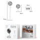 Ventilateur De Sol Pliable Télescopique 5 W À Batterie 6000 mAh Rechargeable Par USB Type C - www.yonis-shop.com