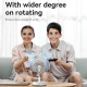 Ventilateur De Sol Pliable Télescopique 5 W À Batterie 6000 mAh Rechargeable Par USB Type C - www.yonis-shop.com