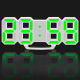 Horloge Murale Numérique LED 3D Multifonctionnelle Grande Taille Avec Affichage 12/24 Heures Et Fonction Répétition Pour Mais...