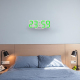 Horloge Murale Numérique LED 3D Multifonctionnelle Grande Taille Avec Affichage 12/24 Heures Et Fonction Répétition Pour Mais...