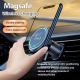 Chargeur Sans Fil Voiture Magnétique 15W Support Téléphone Rotation 360 Degrés Aluminium Argenté Pour Tous Types De Véhicules...