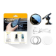 Chargeur Sans Fil Voiture Magnétique 15W Support Téléphone Rotation 360 Degrés Aluminium Argenté Pour Tous Types De Véhicules...