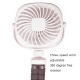 Ventilateur Portable USB À Main Et De Bureau 3 Vitesses Rotation 360° 4 Positions Silencieux Blanc - www.yonis-shop.com