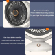 Ventilateur USB De Circulation D’Air De Bureau Rechargeable 4 Vitesses 2000 mAh Avec Veilleuse - www.yonis-shop.com
