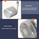 Ventilateur USB De Circulation D’Air De Bureau Rechargeable 4 Vitesses 2000 mAh Avec Veilleuse - www.yonis-shop.com