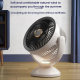 Ventilateur USB De Circulation D’Air De Bureau Rechargeable 4 Vitesses 2000 mAh Avec Veilleuse - www.yonis-shop.com