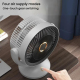 Ventilateur USB De Circulation D’Air De Bureau Rechargeable 4 Vitesses 2000 mAh Avec Veilleuse - www.yonis-shop.com