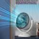 Ventilateur USB De Circulation D’Air De Bureau Rechargeable 4 Vitesses 2000 mAh Avec Veilleuse - www.yonis-shop.com