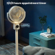 # Ventilateur De Circulation Pour Pièce Sur Pied Avec Télécommande 5 Vitesses Minuterie Et Lumière Nocturne - www.yonis-shop.com
