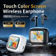 Écouteurs Bluetooth Sans Fil Avec Écran Tactile Couleur et Réduction de Bruit ANC ENC Pour Une Expérience Audio Immersive - w...