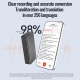 Enregistreur Vocal Intelligent Avec Transcription IA 256 Langues Traduction Temps Réel Et Autonomie De 270 Heures - www.yonis...