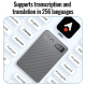Enregistreur Vocal À Intelligence Artificielle Ultra Fin Avec Écran Latéral Texture Sergé Et Mémoire 256 Go - www.yonis-shop.com