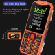 Téléphone Portable Résistant 4G Écran 2.6 Pouces Batterie Longue Durée avec Lampe Torche LED et Double SIM - www.yonis-shop.com