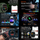 Montre Connectée Sport Écran AMOLED 1.97 Pouces Appels Bluetooth Surveillance Cardiaque Et Sommeil Étanche IP67 - www.yonis-s...
