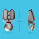 Souris Gaming Sans Fil Rechargeable Bluetooth Dual Mode Avec Éclairage RGB et Boutons Silencieux - www.yonis-shop.com